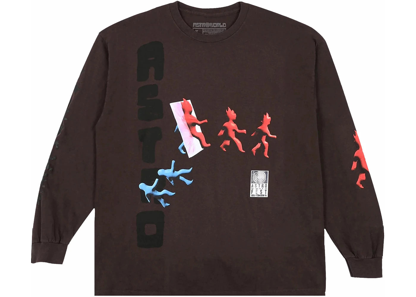 Travis Scott Otherside Long-Sleeve T-shirt Brown